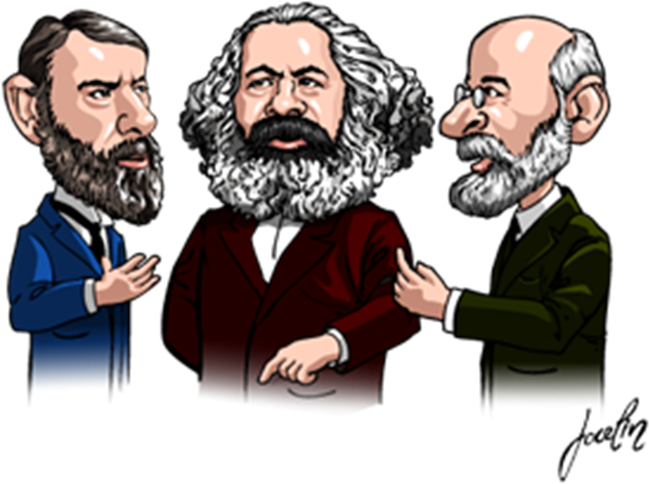 Marx & Weber Compared - Teoria De La Sociologia (1019x768), Png Download