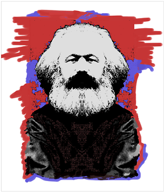 Karl Marx - Poster (400x400), Png Download