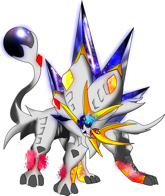 Mega Solgaleo Pokédex - Pokemon Solgaleo Mega Evolution (674x800), Png Download