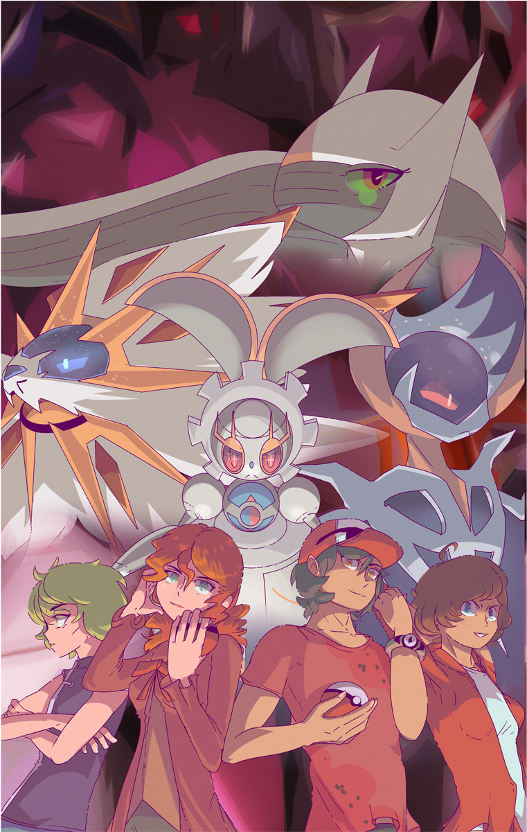 10 Mar - Comics Solgaleo X Lunala (1200x1200), Png Download