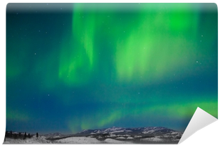 Northern Lights Wall Mural • Pixers® • We Live To Change - Aurora (400x400), Png Download
