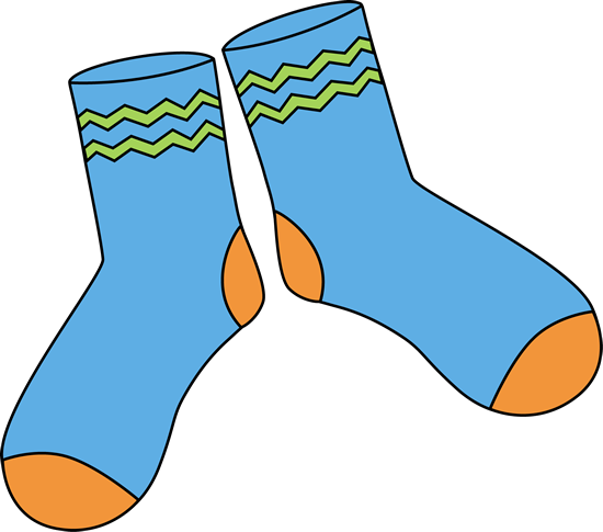 Sock Clip Art - Socks Clipart (550x485), Png Download