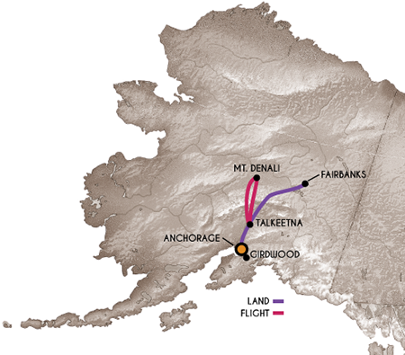 Alaska Tours & Cruises - Canada Ogilvie Mountains Map (462x412), Png Download