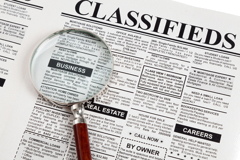 Newspaper Classifieds (480x320), Png Download