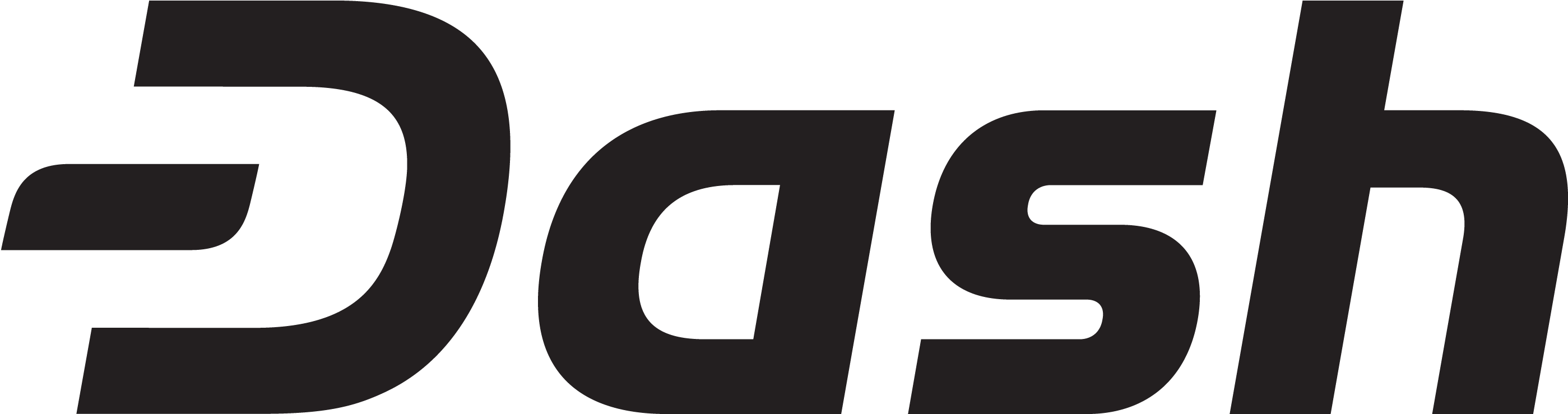 Black Png - Dash Digital Cash (2878x844), Png Download