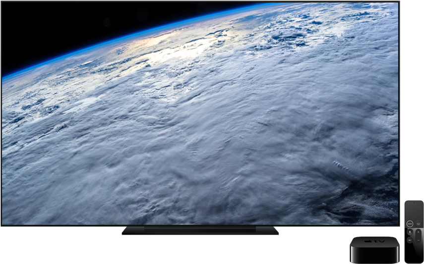 Apple Tv 4k Remote - Apple Tv (880x559), Png Download