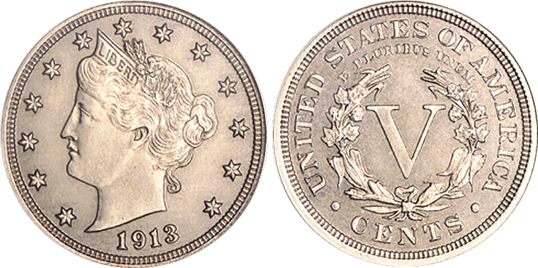 The 1913 Liberty Head Nickel, One Of Only Five Such - Rare Coins Worth Millions Real (775x391), Png Download