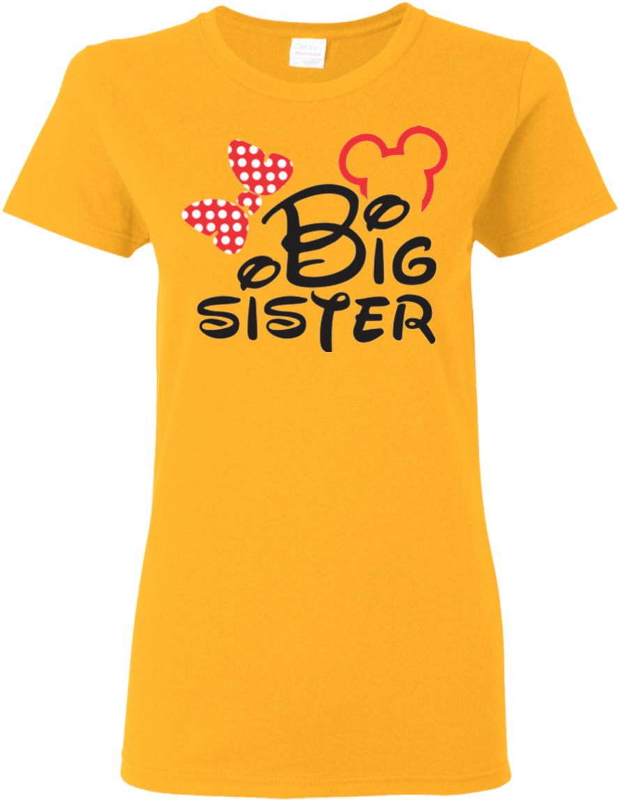 Big Sister Mickey For Light Colored T-shirt - Brazil T Shirt 2018 (1155x1155), Png Download