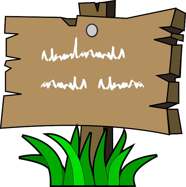 Wood, Grass, Signal - Camp Sign Clipart (636x640), Png Download