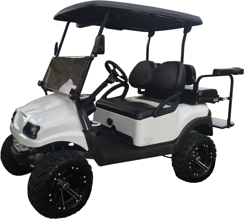 Custom Golf Carts - Golf Cart Cutout (810x715), Png Download