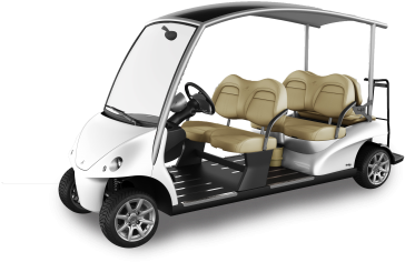 Gaira Golf Car Six Person - Garia Golf Cart 4 2 (400x314), Png Download