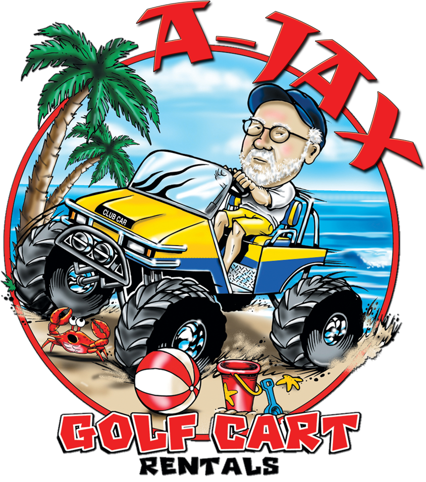 A-jax Golf Cart Rentals - Club Car Golf Cart Shirt (1000x986), Png Download