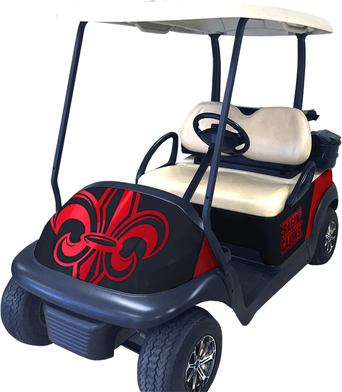 Ragin' Cajuns-themed Golf Cart Raffle Set For Homecoming - Lafayette (720x799), Png Download
