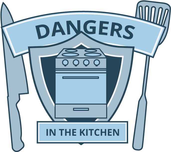 A Thrifty Mum - Cartoon Safety In The Kitchen Gif (746x651), Png Download