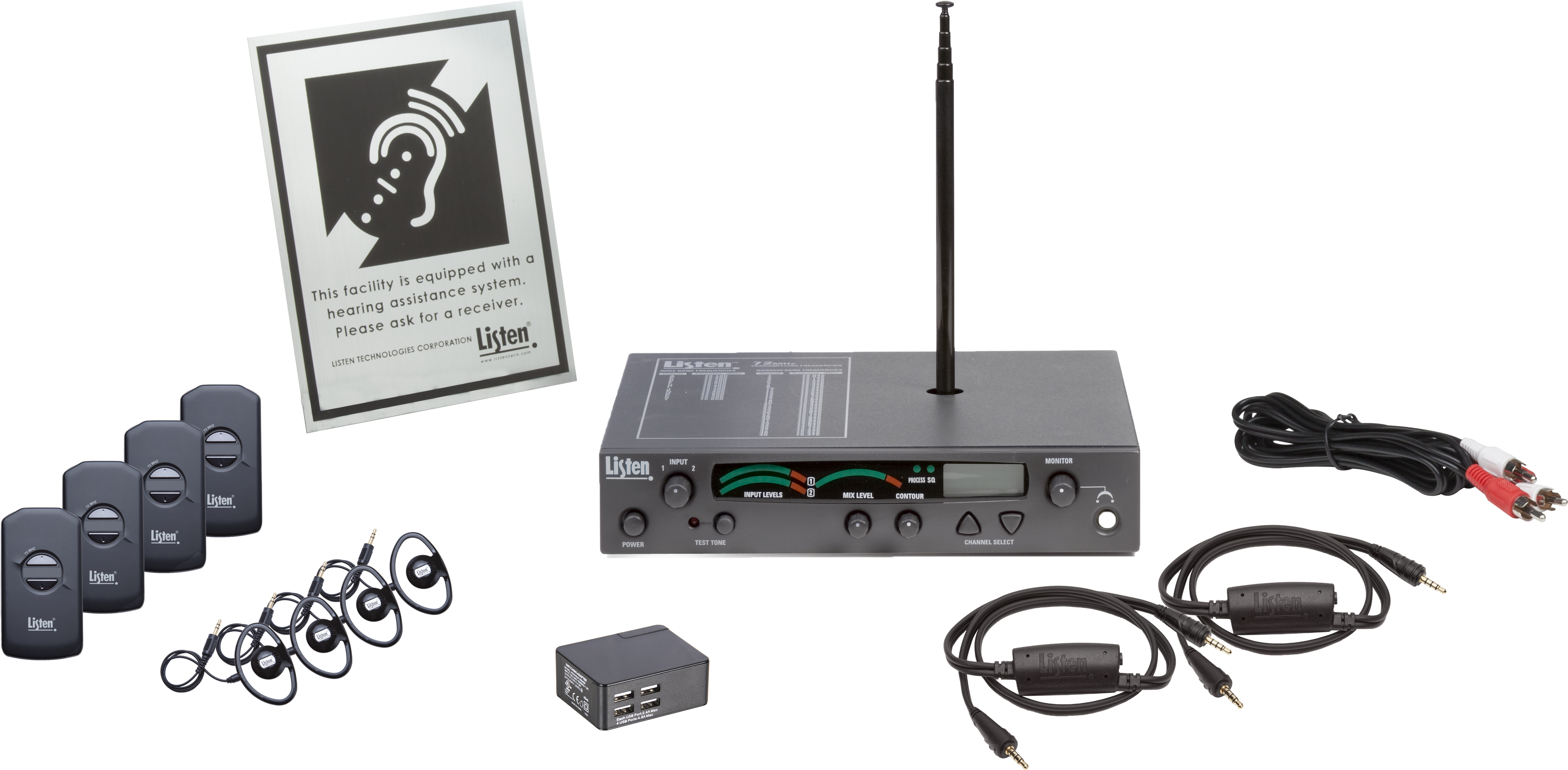 Ls 53 072a - Listen Technologies Ls-53-072 Idsp Prime Level I Stationary (4956x2420), Png Download