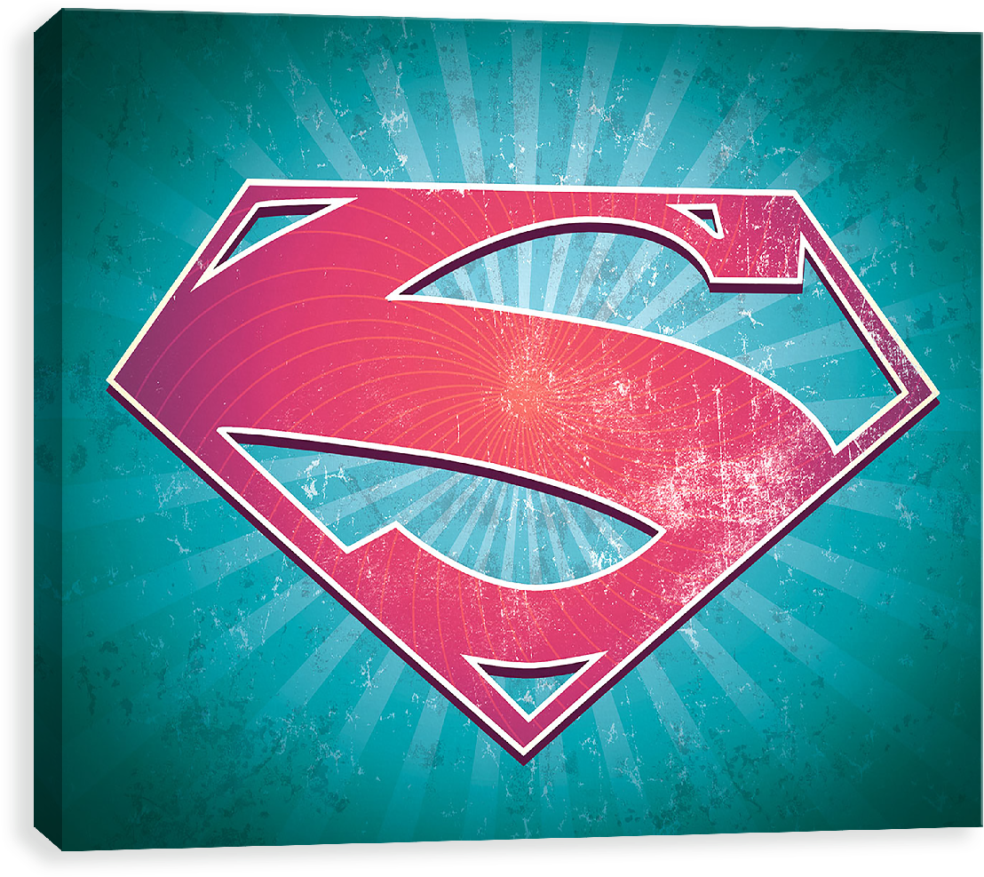Superman 90s Shield - Superman (1280x1280), Png Download
