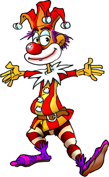 Cartoon Jester (372x600), Png Download