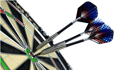 Region Of Halton Dart League Logo - Darth Vader Dart Flights (600x228), Png Download