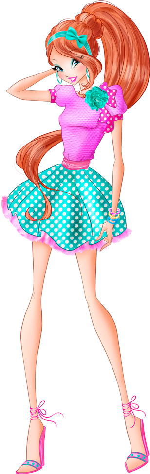 World Of Winx Chef Chic Bloom Strawberry Outfit Png - World Of Winx Bloom (1000x1000), Png Download