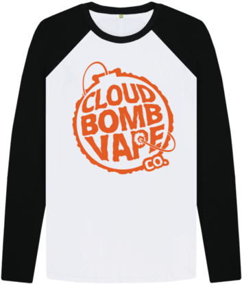Cloud Bomb Baseball Tee - T-shirt (480x506), Png Download