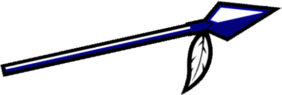 Spear Clipart Primative - Spear Clip Art (600x215), Png Download