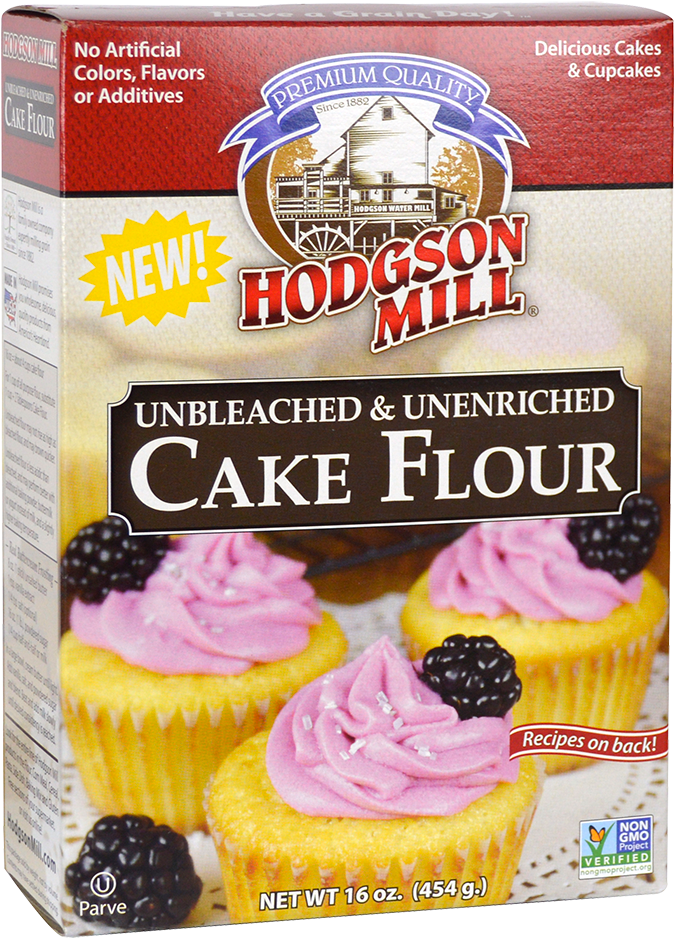 Unbleached & Unenriched Cake Flour - Hodgson Mill Flour, Rye - 5 Lb Bag (1000x1000), Png Download