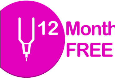 Get Up To 12 Months Free When You Post A Youtube Video - Three Point Contact Sign (370x370), Png Download