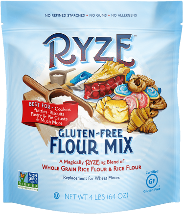 Available Bag Size - Ryze Gluten Free Flour Yellow Bag, 4lbs (500x500), Png Download