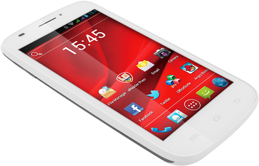 The New Affordable Prestigio Smartphones - Prestigio Multiphone 4040 Duo - Black (900x900), Png Download
