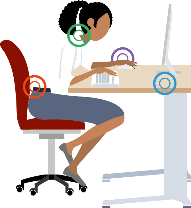 1 - Office Chair (616x672), Png Download