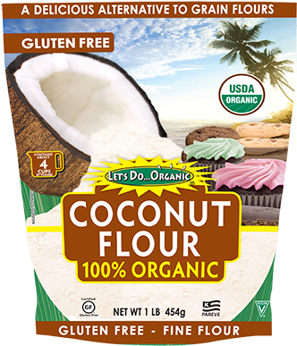 100% Organic Coconut Flour - Organic Certification (348x400), Png Download
