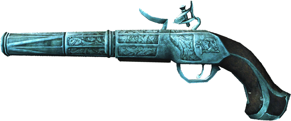 Ac4 Cannon Barrel Pistols - Cannon Barrel Pistol (1024x500), Png Download