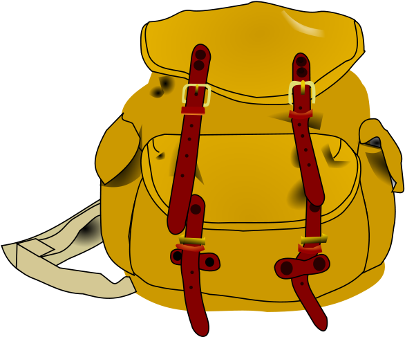 Backpack Clipart Png (600x502), Png Download
