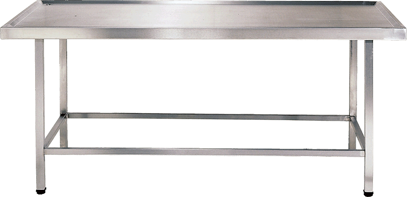 Sausage All Stainless Steel Tables - Stainless Steel Table Png (800x387), Png Download