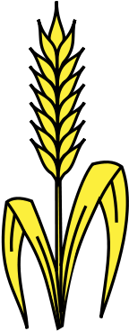 Wheat Stalk Vector Png - Wheat Heraldry (392x435), Png Download