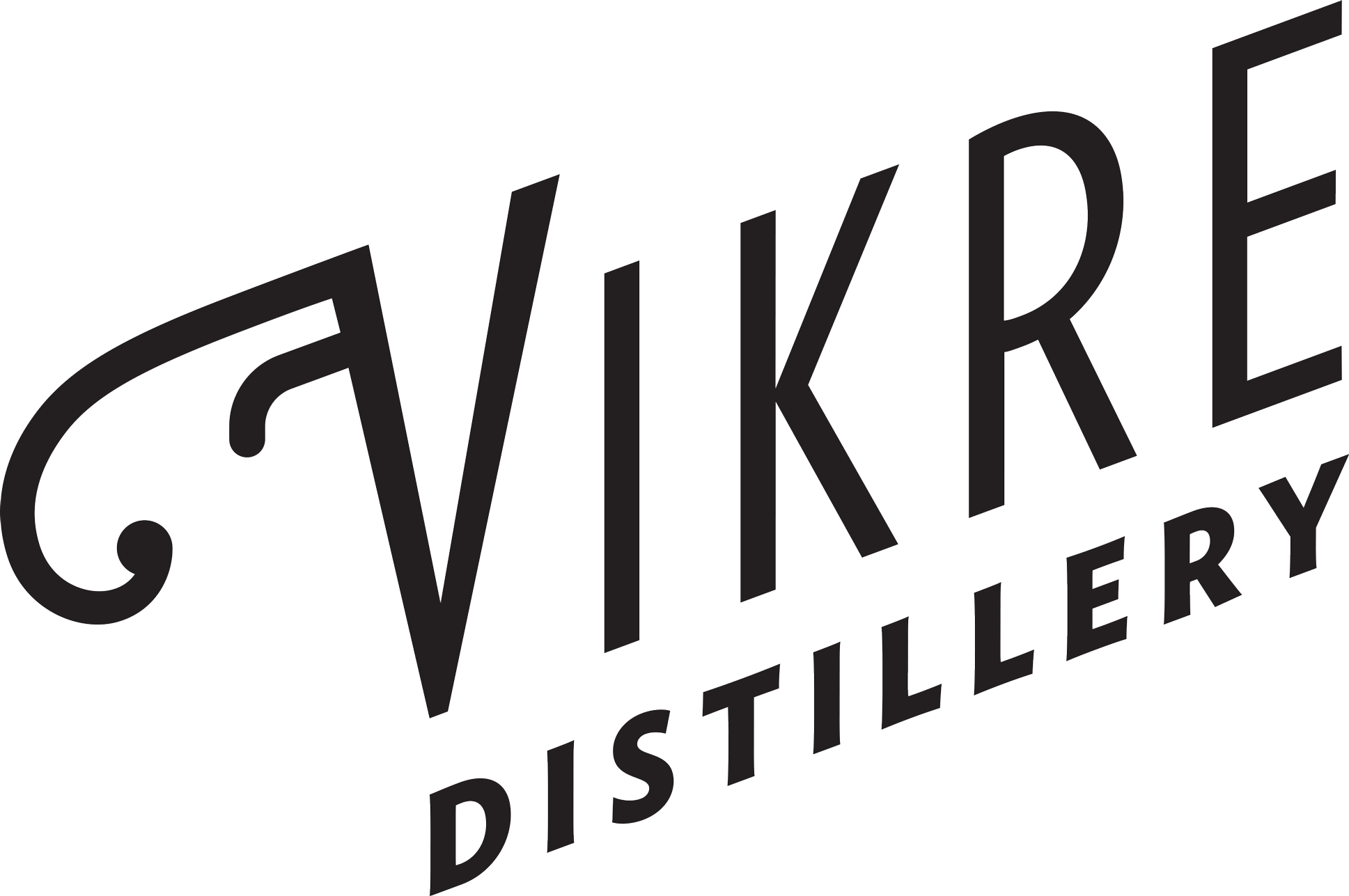 Black Vikre Logo - Vikre Distillery (1937x1287), Png Download