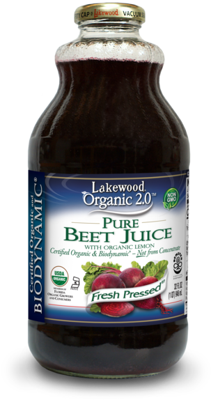 Lakewood Biodynamic® Beet Juice, 32 Ounce Lakewood - Lakewood Tart Cherry Blend (340x599), Png Download