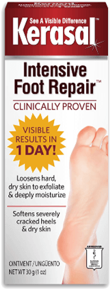 Intensive Foot Repair™ - Kerasal One Step Exfoliating Moisturizer Foot Therapy (300x475), Png Download