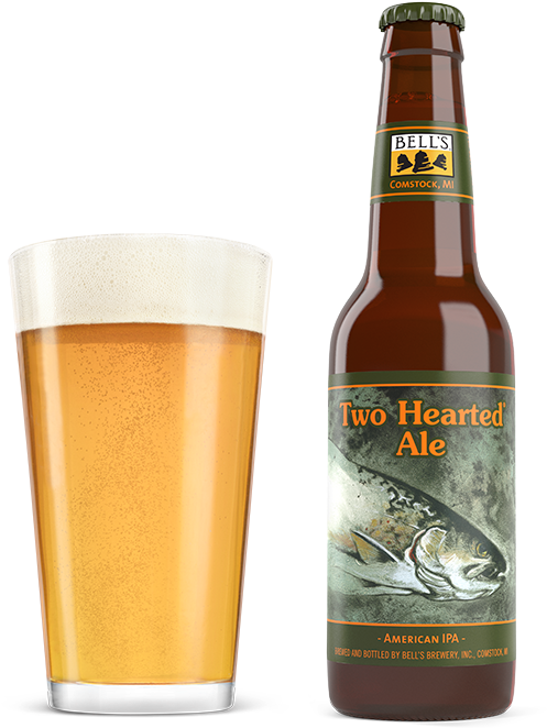 Two Hearted Ale - Bells Two Hearted Ale Bottle (550x736), Png Download