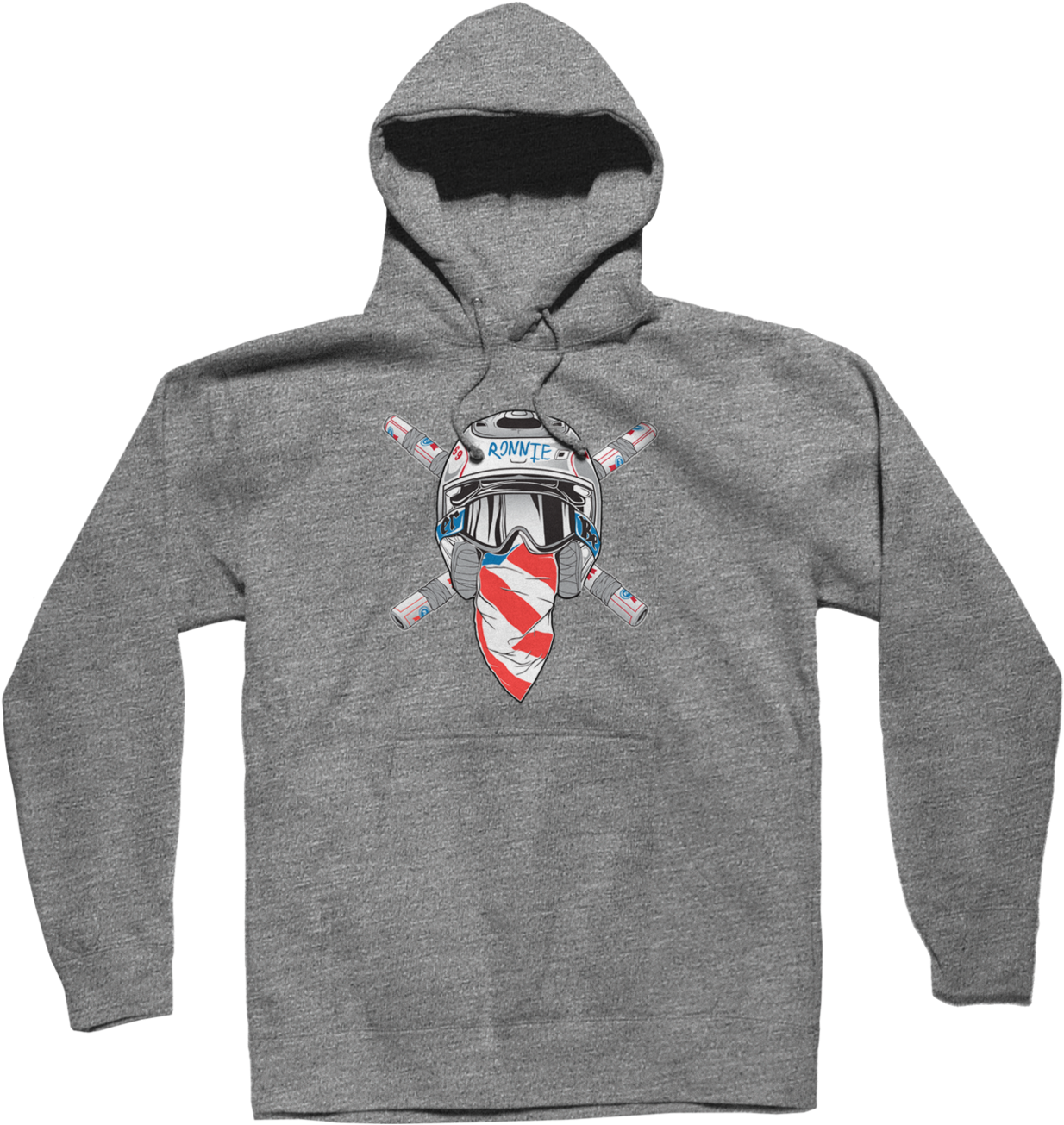 Ronnie Mac Logo Hoodie Grey (1440x1440), Png Download
