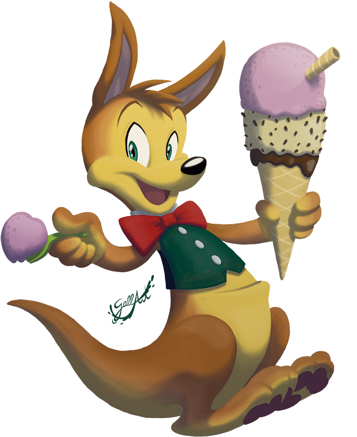 Character Design For Ice-cream Shop Australiano In - Cartoon (791x959), Png Download