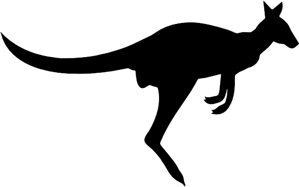 Kangaroo Silhouette Png Transparent Image - Icon (1200x630), Png Download