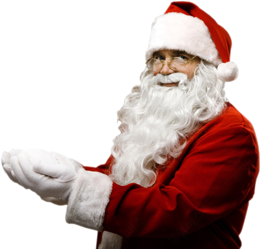 Catch Santa Claus In My House For Christmas Messages - Real Santa Png Transparent (800x533), Png Download