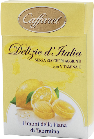 Sicily Lemons Flip-top - Caffarel (600x600), Png Download