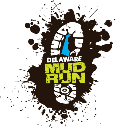 Delaware Mud Run Logo (382x427), Png Download