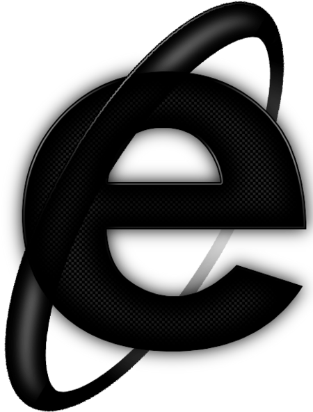 Black Internet Explorer Icon - Internet Explorer Png Black (451x600), Png Download