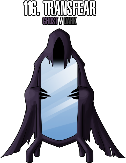 Clipart Royalty Free Library Dementor Drawing Creepy - Transfear Fakemon (600x690), Png Download