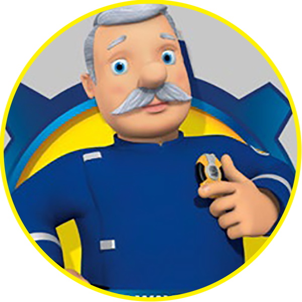 Station Officer Steele - Capitano Steele Sam Il Pompiere (600x600), Png Download