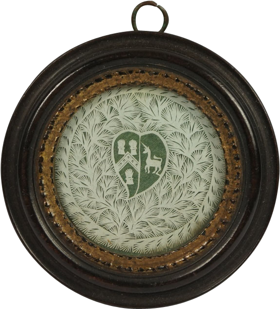 Reserved Rare Antique Georgian Cut Paper Lover's Pocket - Papercutting (630x630), Png Download