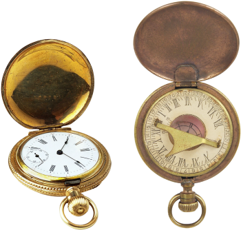 Vintage Watch, Pocket Watch, Gold Watch - Antique Watches (386x340), Png Download